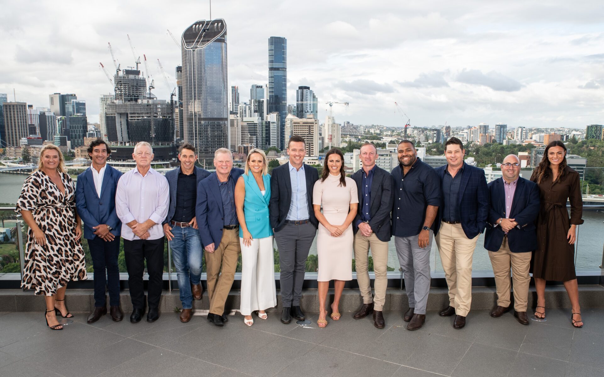 The NRL on Nine commentary team in Brisbane to launch the 2023 season