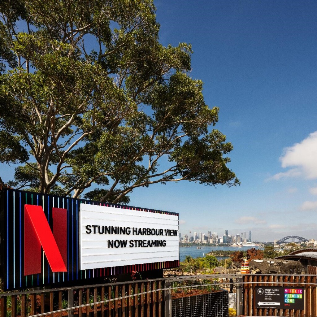 Netflix Marquee Billboard Heads Down Under to Iconic Taronga Zoo