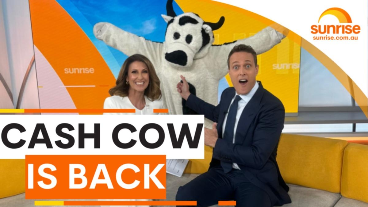 Sunrise on Channel 7 has the Cash Cow returning TV Central