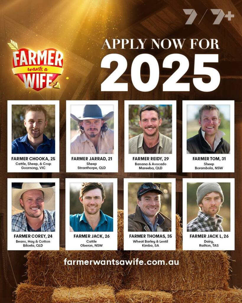 Farmer Wants a Wife on Channel 7 - meet the farmers